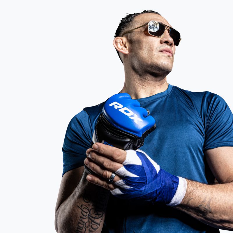 Mănuși de grappling RDX Glove New Model GGRF-12U blue