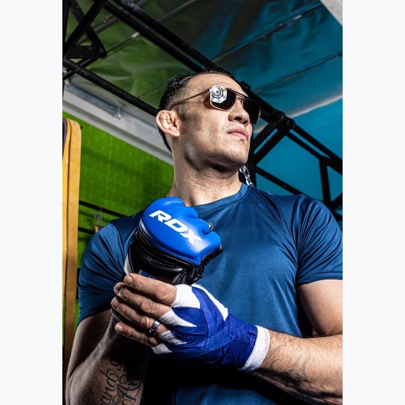Mănuși de grappling RDX Glove New Model GGRF-12U blue