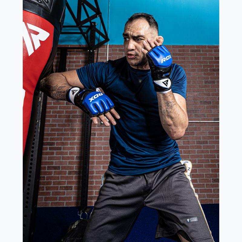 Mănuși de grappling RDX Glove New Model GGRF-12U blue
