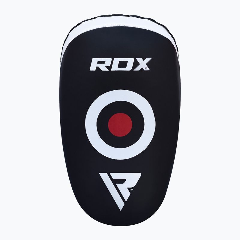 Scut de antrenament RDX T3 Muay Thai Kick Pads white/black 2