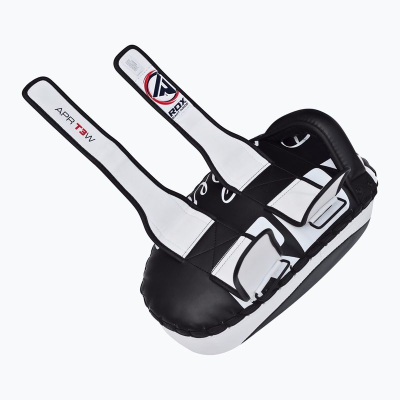 Scut de antrenament RDX T3 Muay Thai Kick Pads white/black 4