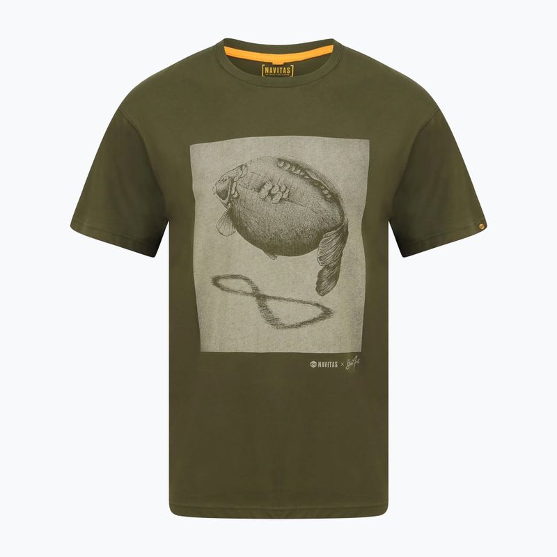 Tricou pentru bărbați Navitas Stannart Shadow Tee green