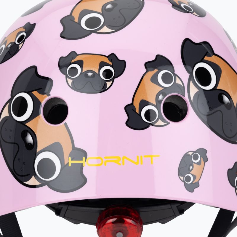 Cască de ciclism pentru copii Hornit Pug pink/brown 7