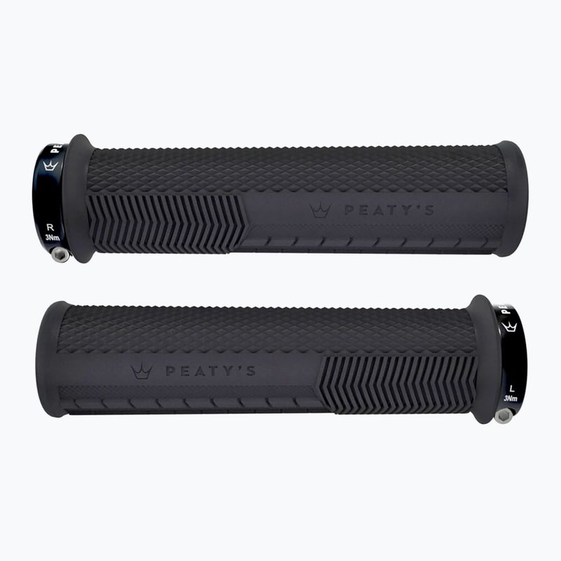 Mânere de ghidon Peaty's Monarch Knurl Thin black