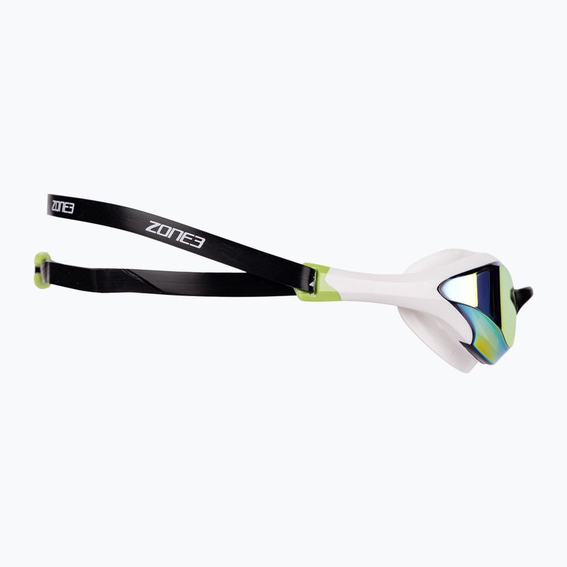 Ochelari de înot ZONE3 Volare Streamline Racing white/lime 3