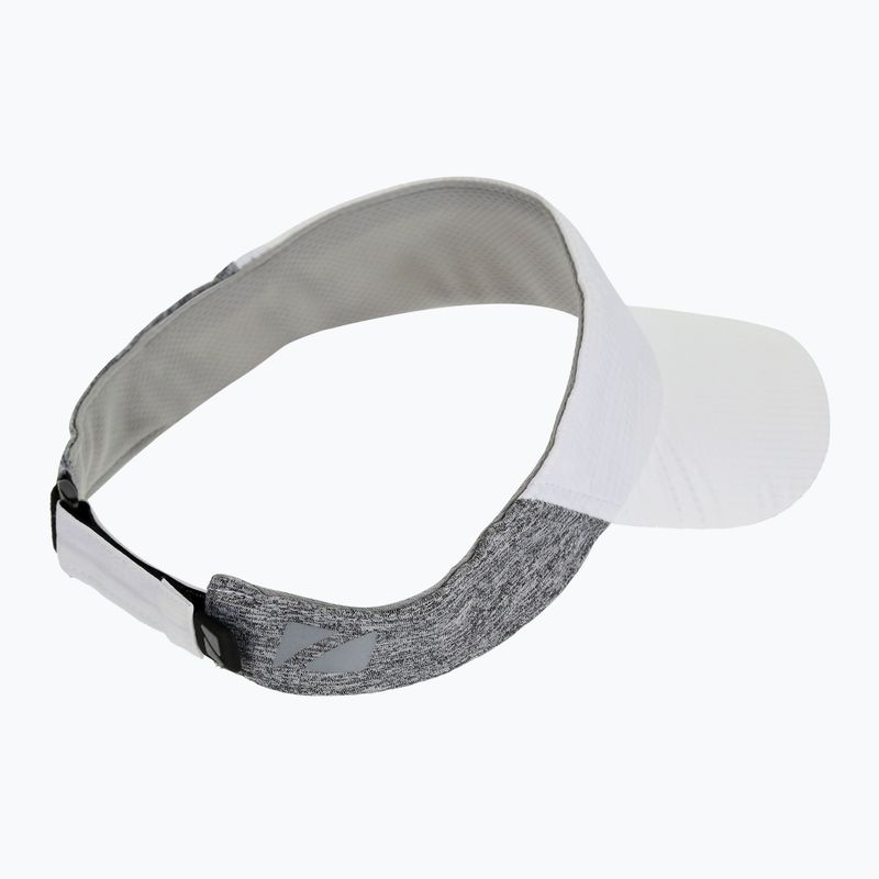 Vizieră de alergare ZONE3 Lightweight Race Visor white/charcoal marl/relective silver 2