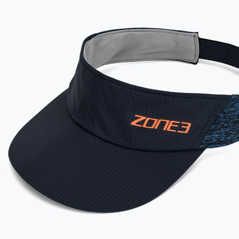 Vizieră de alergare ZONE3 Lightweight Race Visor navy/blue marl/reflective silver 3