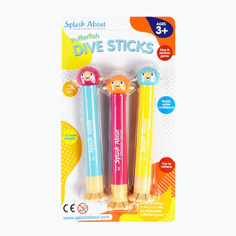 Splash About Pufferfish Divesticks 3 buc culoare SADSP 3