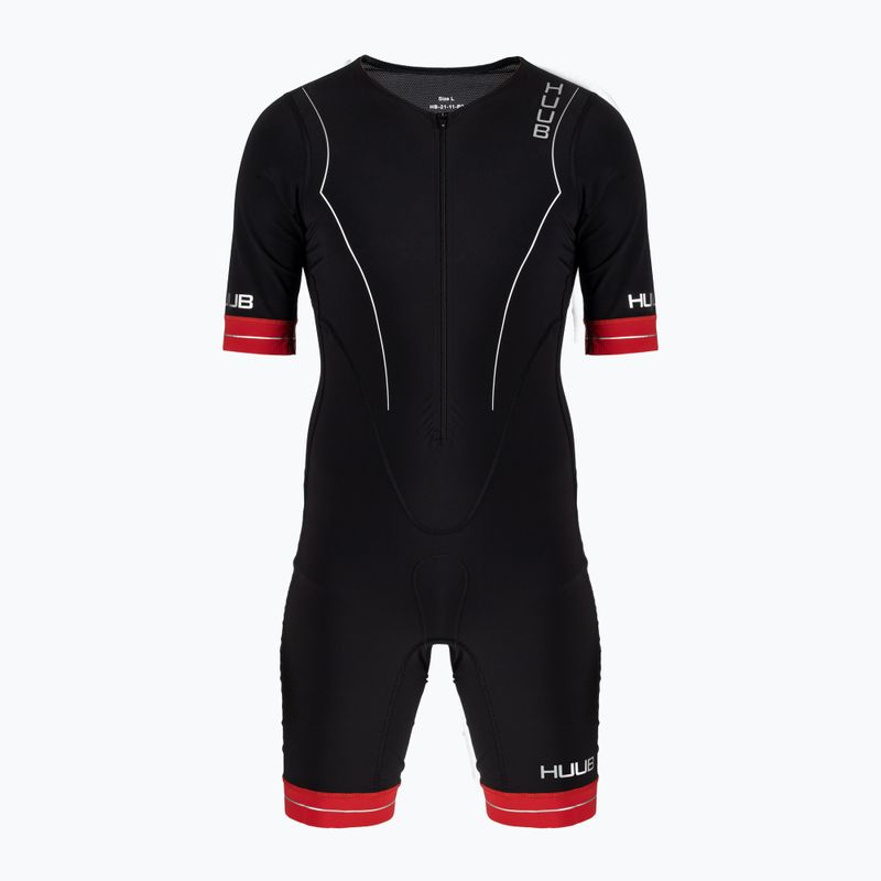 Bărbați HUUB Race Long Course Tri Suit negru/roșu RCLCS