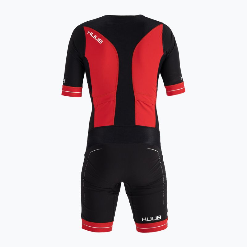 Bărbați HUUB Race Long Course Tri Suit negru/roșu RCLCS 2