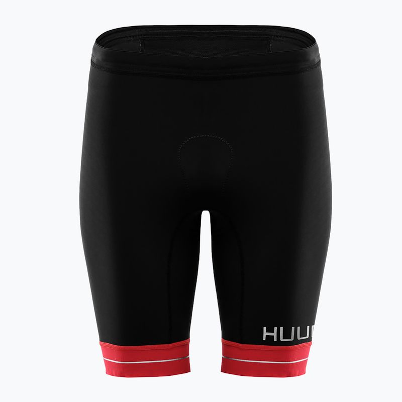 Pantaloni scurți de triatlon pentru bărbați HUUB Race Tri Short negru/roșu RCSH