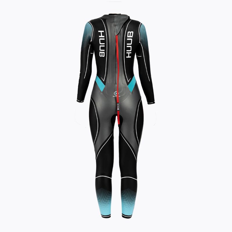 Spumă de triatlon pentru femei HUUB Aegis X 3:3 negru/albastru AEGX33W 2