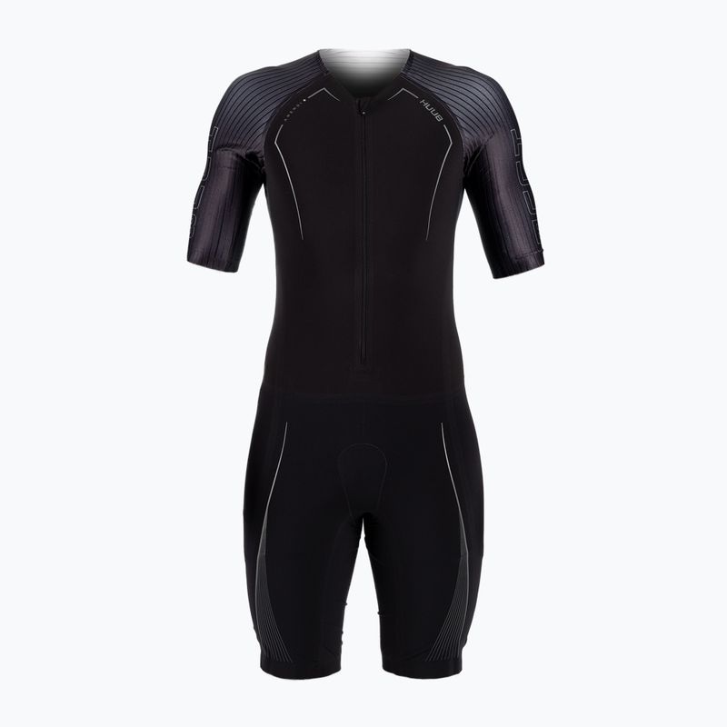 Costum de triatlon pentru bărbați HUUB Anemoi Aero + Bonded negru ANEPB