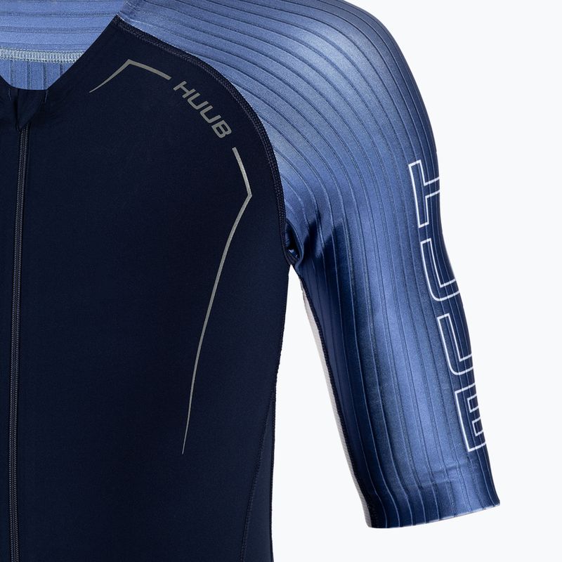HUUB costum de triatlon pentru bărbați Anemoi Aero + Flatlock negru-albastru ANEPF 3