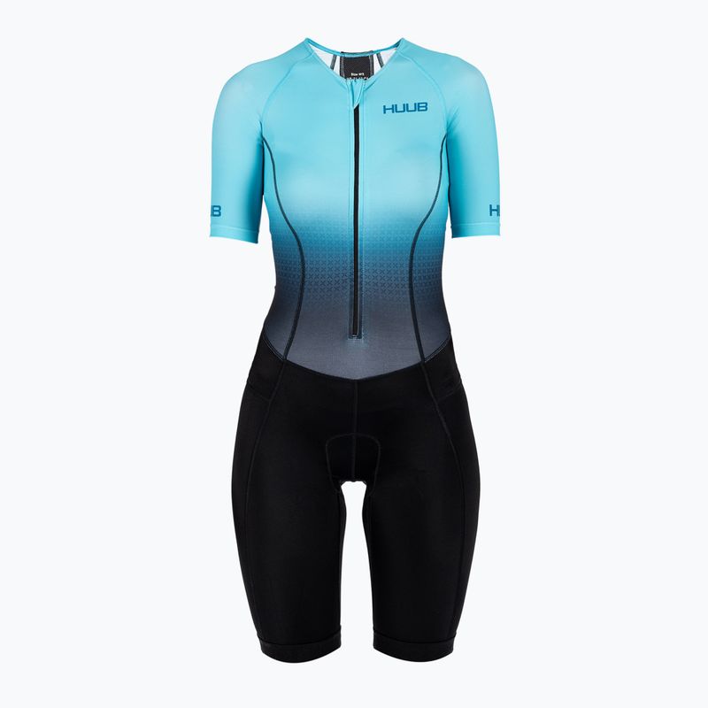 Costum de triatlon pentru femei HUUB Commit Long Course Suit negru-albastru COMWLCS