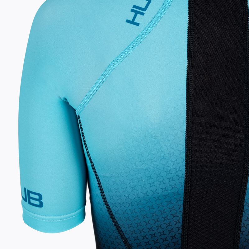 Costum de triatlon pentru femei HUUB Commit Long Course Suit negru-albastru COMWLCS 4