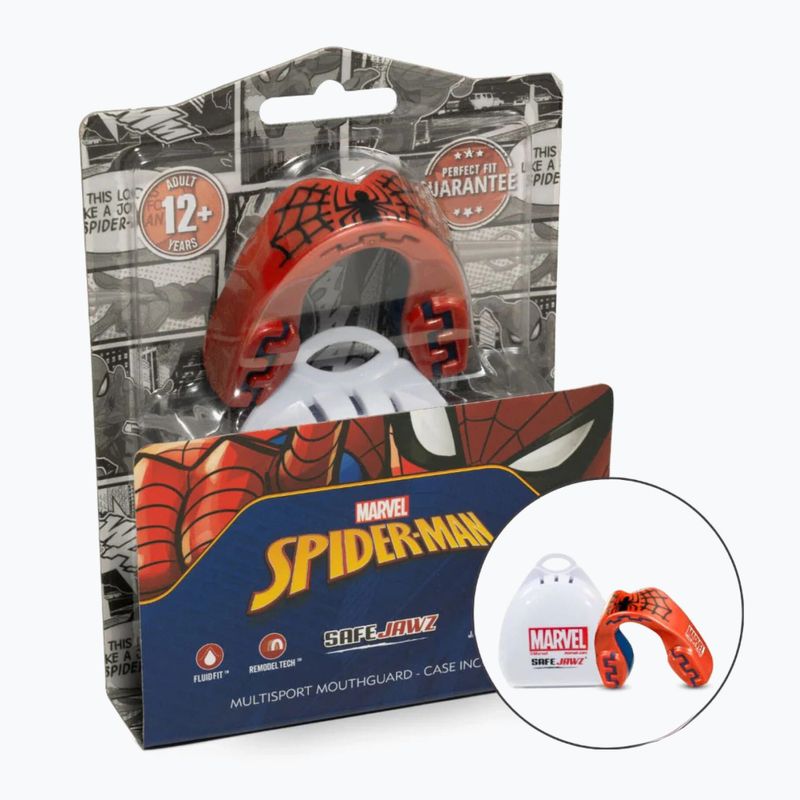 Protector de maxilar pentru copii SAFEJAWZ Marvel Spider Man roșu 2