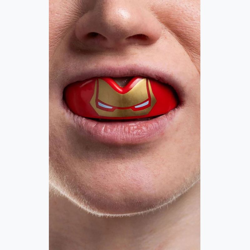 Protector de maxilar pentru copii  SAFEJAWZ Marvel Iron Man roșu 3