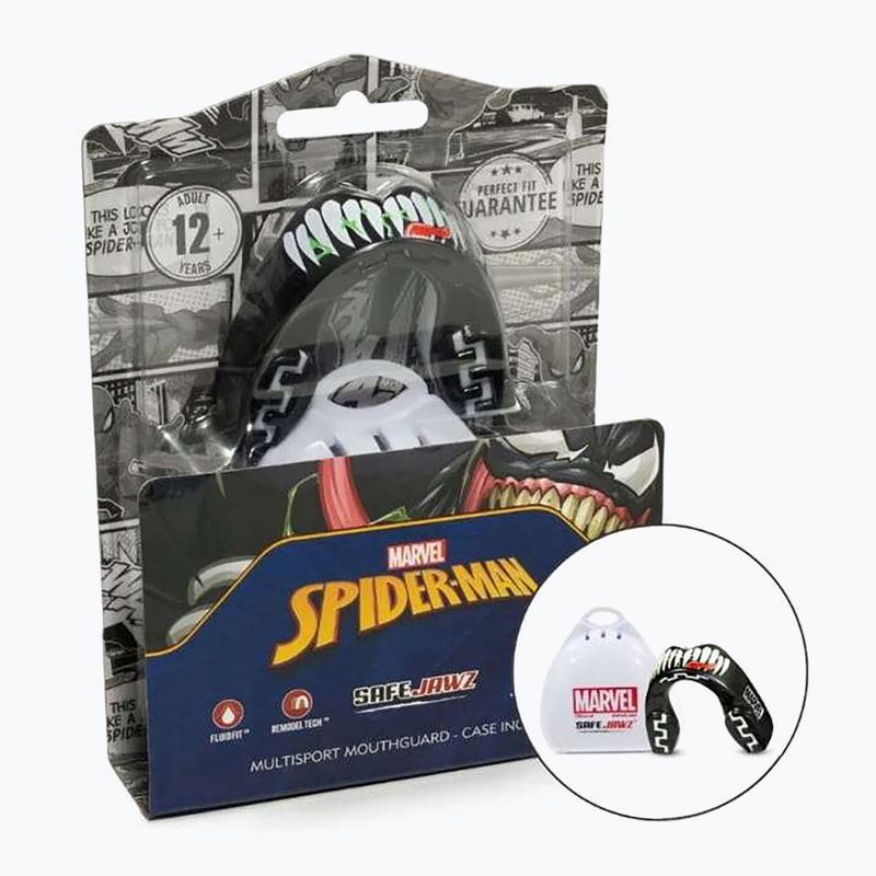 Protector de maxilar pentru copii SAFEJAWZ Marvel Venom negru 3