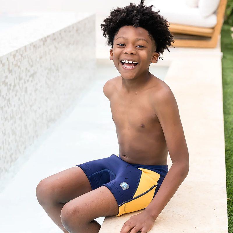 Scutec pentru înot Splash About Splash Jammers SJACNYL navy/yellow 6