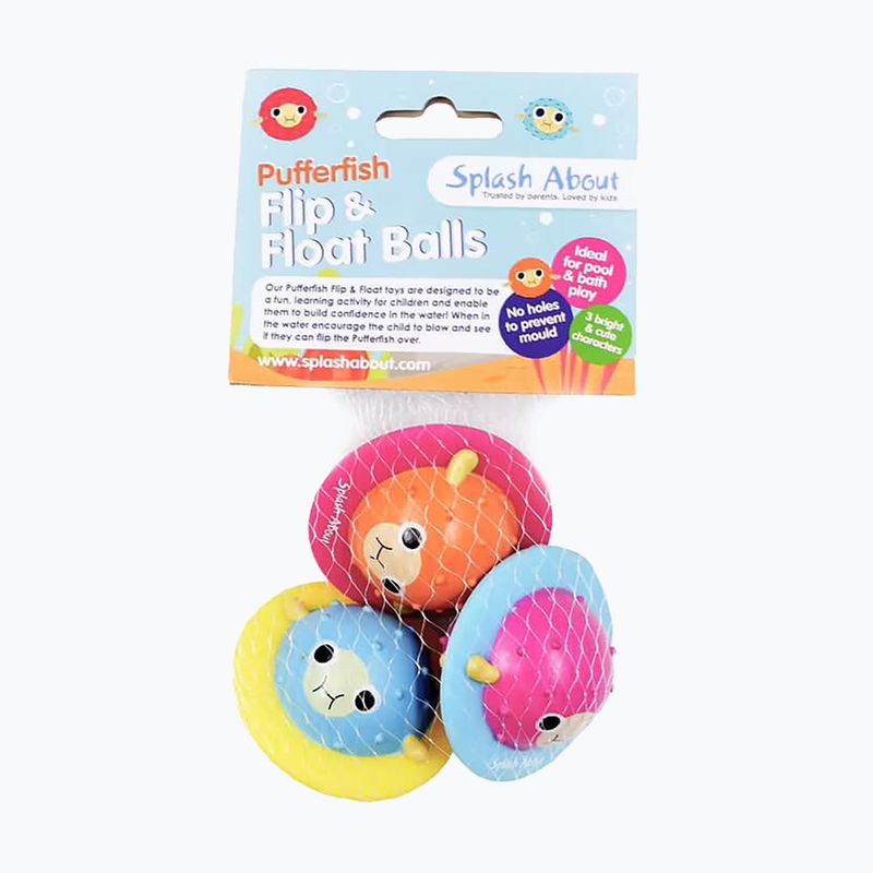 Jucărie de prins Splash About Pufferfish Flip&Float 3 szt. orange / blue / purple    Noutate