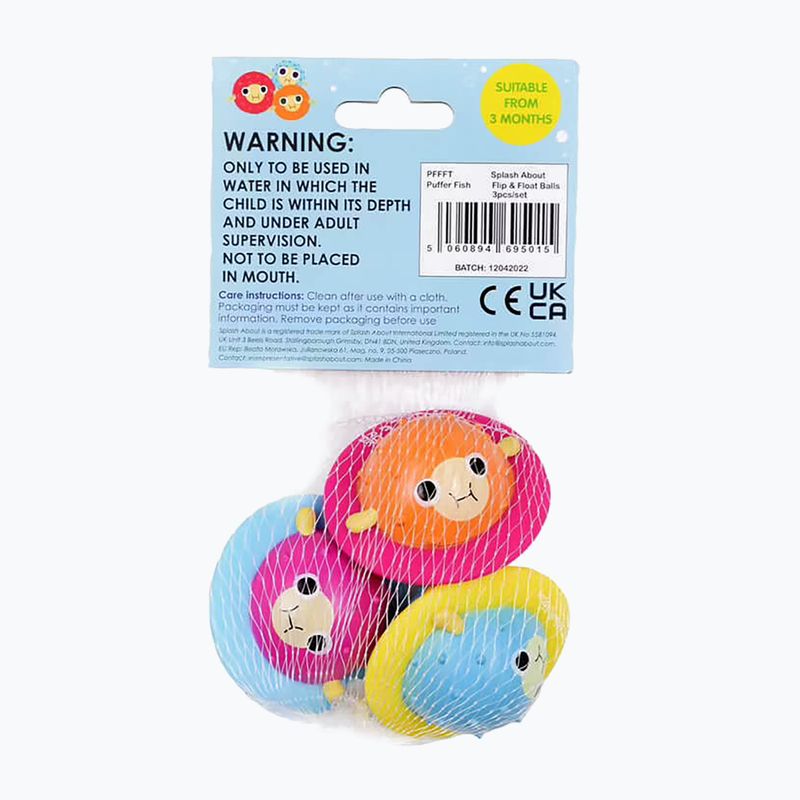 Jucărie de prins Splash About Pufferfish Flip&Float 3 szt. orange / blue / purple    Noutate