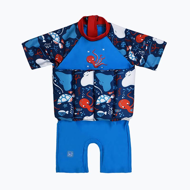 Costum de înot pentru copii Splash About Sleeved Floatsuit sea life