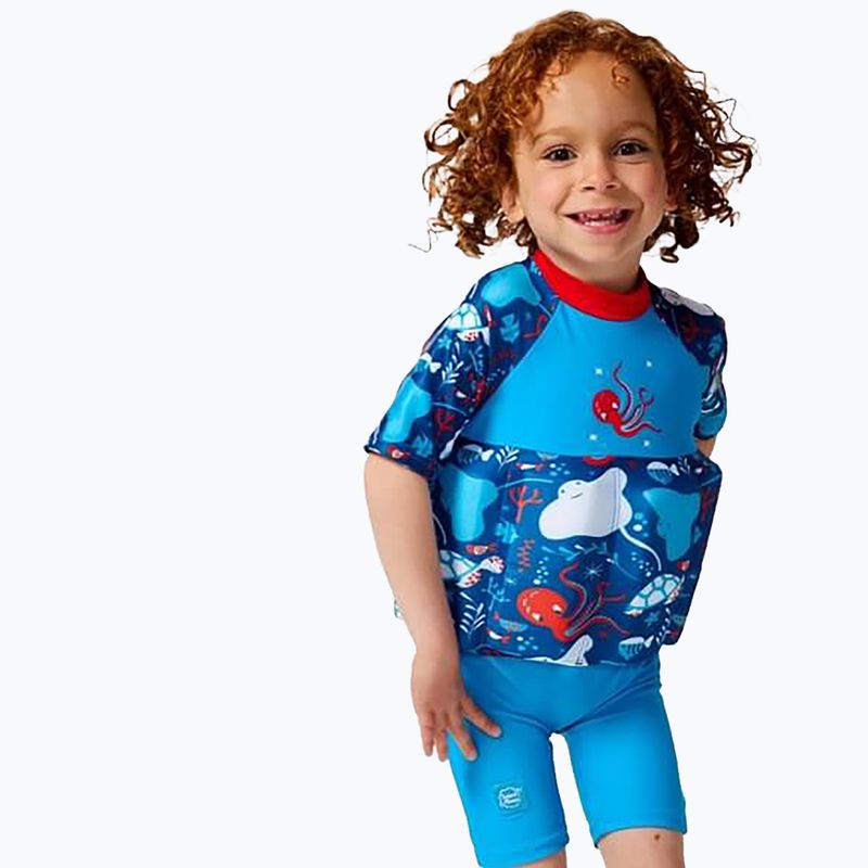 Costum de înot pentru copii Splash About Sleeved Floatsuit sea life 3