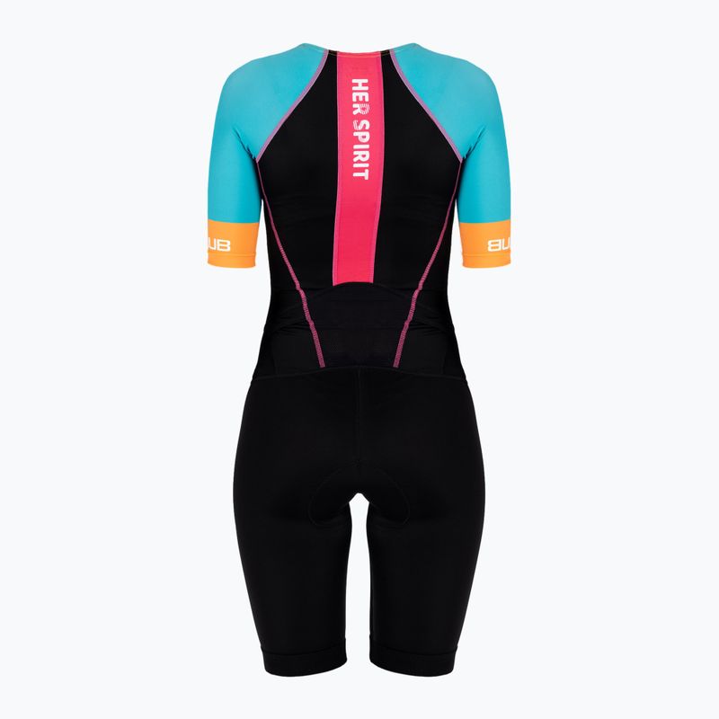 Costum de triatlon pentru femei HUUB Her Spirit Her Spirit Long Course Suit negru și culoare HERSLCS 2