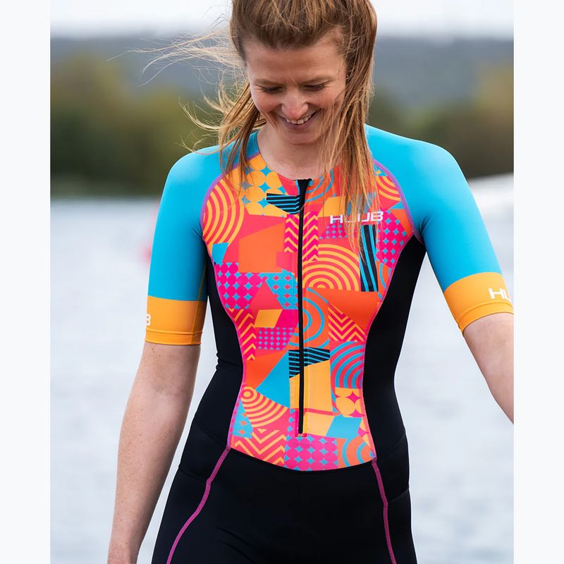 Costum de triatlon pentru femei HUUB Her Spirit Her Spirit Long Course Suit negru și culoare HERSLCS 7