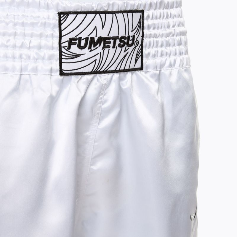 Pantaloni scurți de antrenament pentru bărbați FUMETSU Origins Muay Thai white 3
