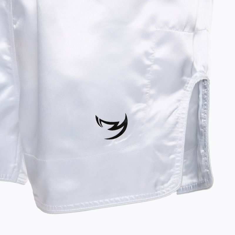 Pantaloni scurți de antrenament pentru bărbați FUMETSU Origins Muay Thai white 4