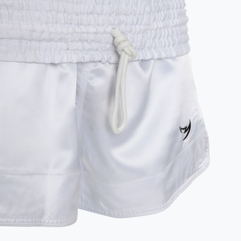 Pantaloni scurți de antrenament pentru bărbați FUMETSU Origins Muay Thai white 5