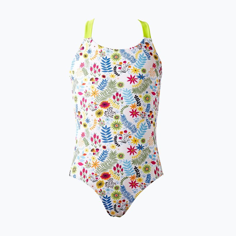 Costum de înot dintr-o piesă pentru copii  Splash About Jungle Paradise lime    Noutate
