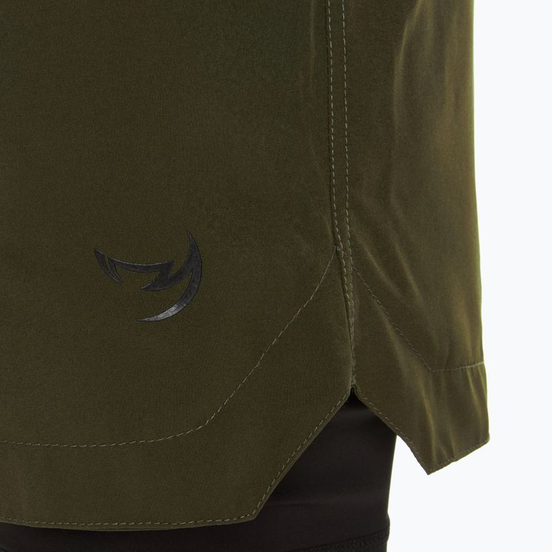 Pantaloni scurți de antrenament pentru bărbați FUMETSU Origins Dual Layer khaki 3