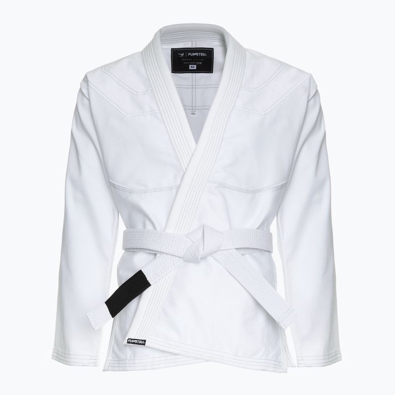 GI pentru jiu-jitsu  brazilian FUMETSU Ghost V-Lite BJJ white/ black 2