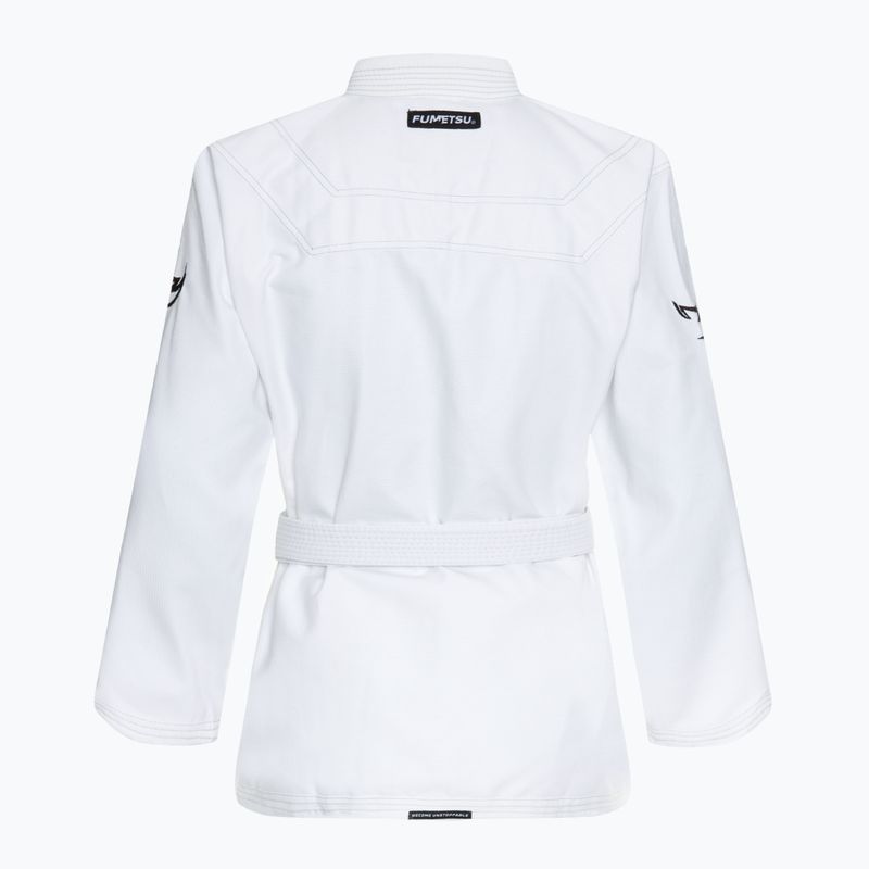 GI pentru jiu-jitsu  brazilian FUMETSU Ghost V-Lite BJJ white/ black 3