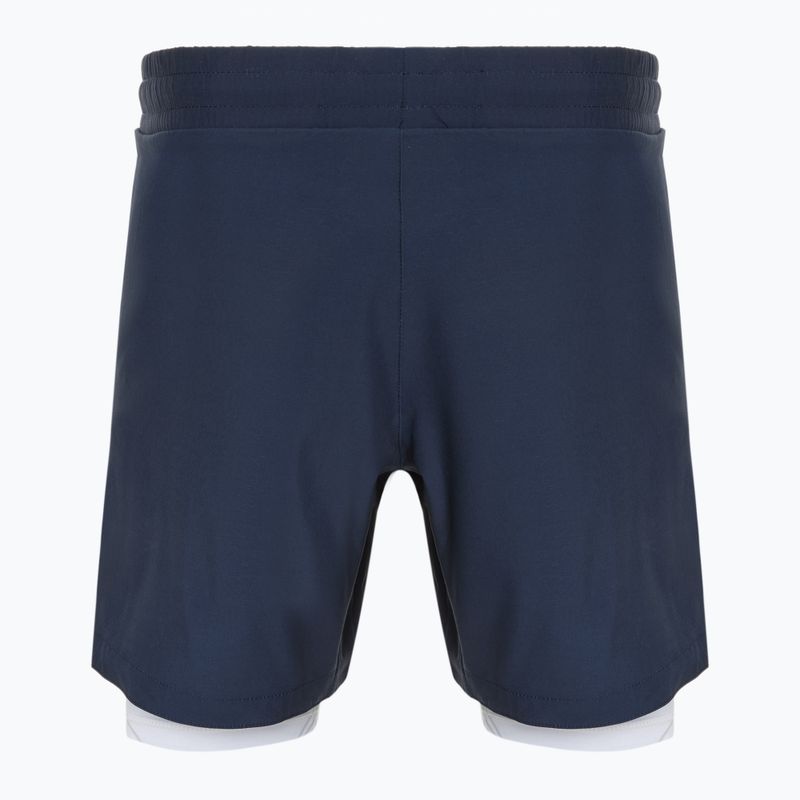 Pantaloni de antrenament pentru bărbați FUMETSU Icon Dual Layer Training navy/ white 2