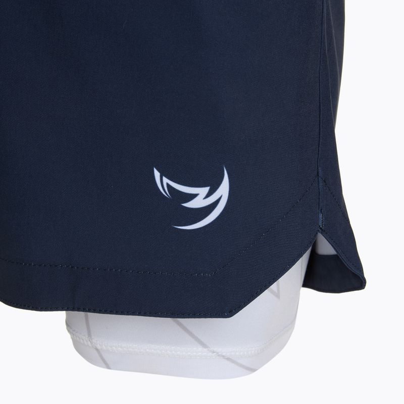 Pantaloni de antrenament pentru bărbați FUMETSU Icon Dual Layer Training navy/ white 3
