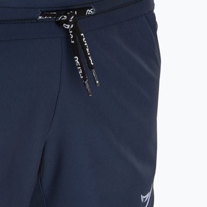 Pantaloni de antrenament pentru bărbați FUMETSU Icon Dual Layer Training navy/ white 4