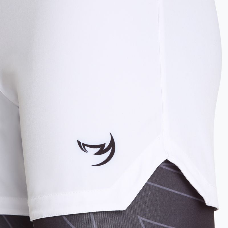 Pantaloni scurți de antrenament pentru bărbați FUMETSU Icon Dual Layer Fight white 3