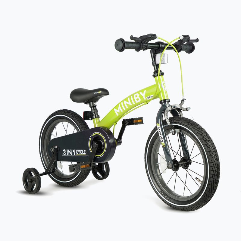 Bicicletă pentru copii  Qplay Miniby 3in1 green 2