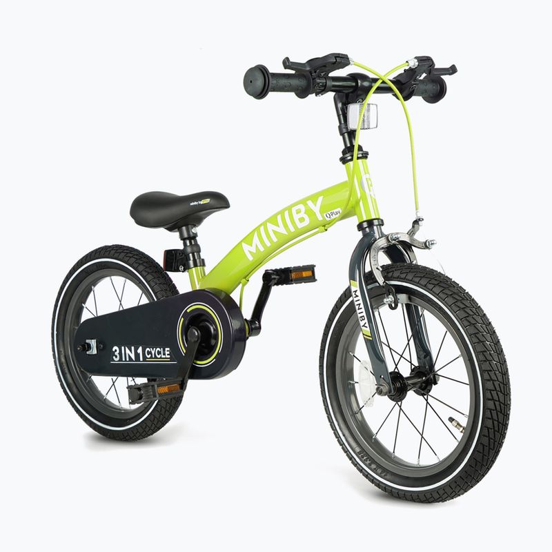 Bicicletă pentru copii  Qplay Miniby 3in1 green 3