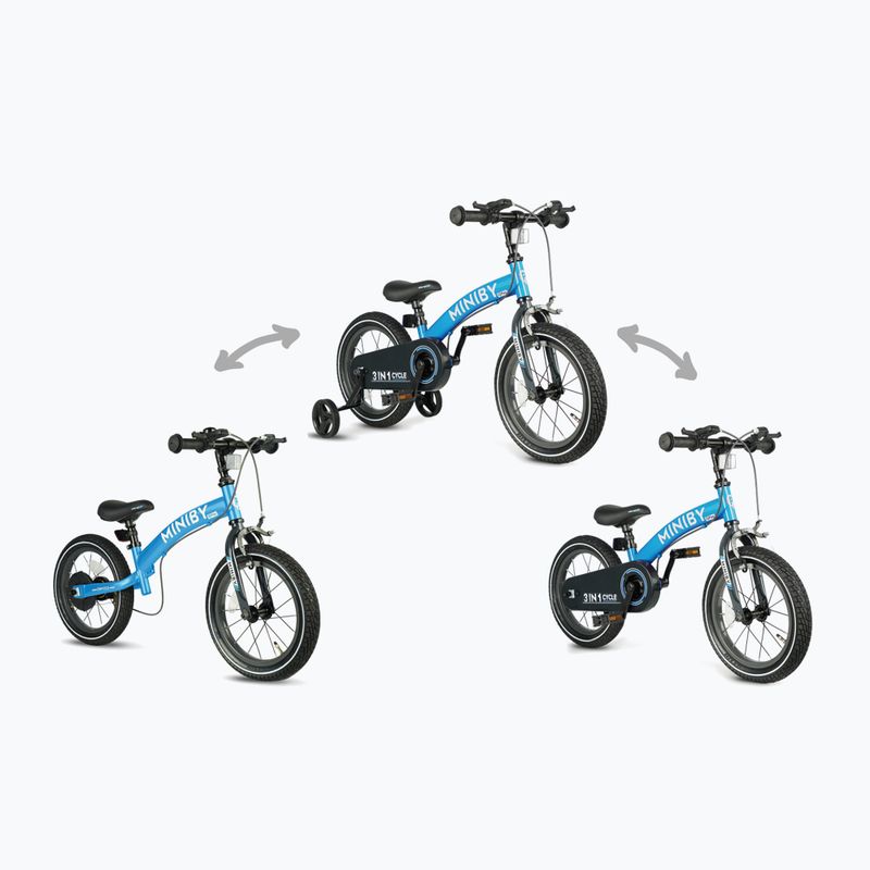 Bicicletă pentru copii Qplay Miniby 3in1 blue