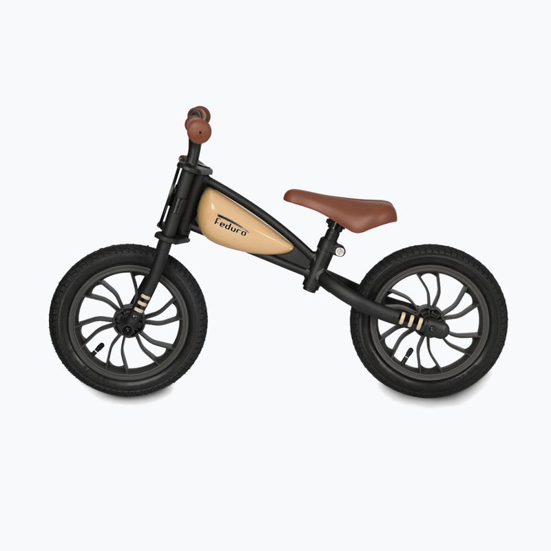 Bicicletă de echilibru pentru copii Qplay Feduro beige