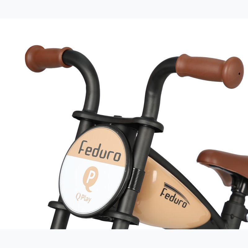 Bicicletă de echilibru pentru copii Qplay Feduro beige 5