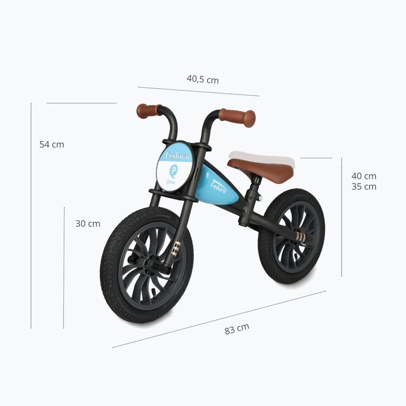 Bicicletă de echilibru pentru copii Qplay Feduro blue 2