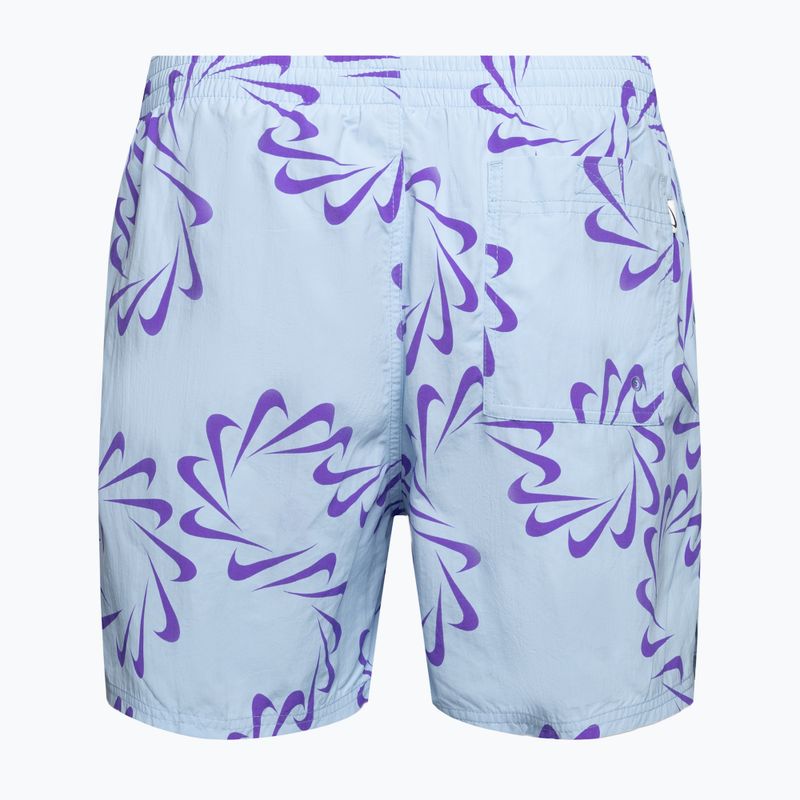 Pantaloni scurți de volei Nike Swoosh Line 5" violet pentru bărbați NESSD509-451 2