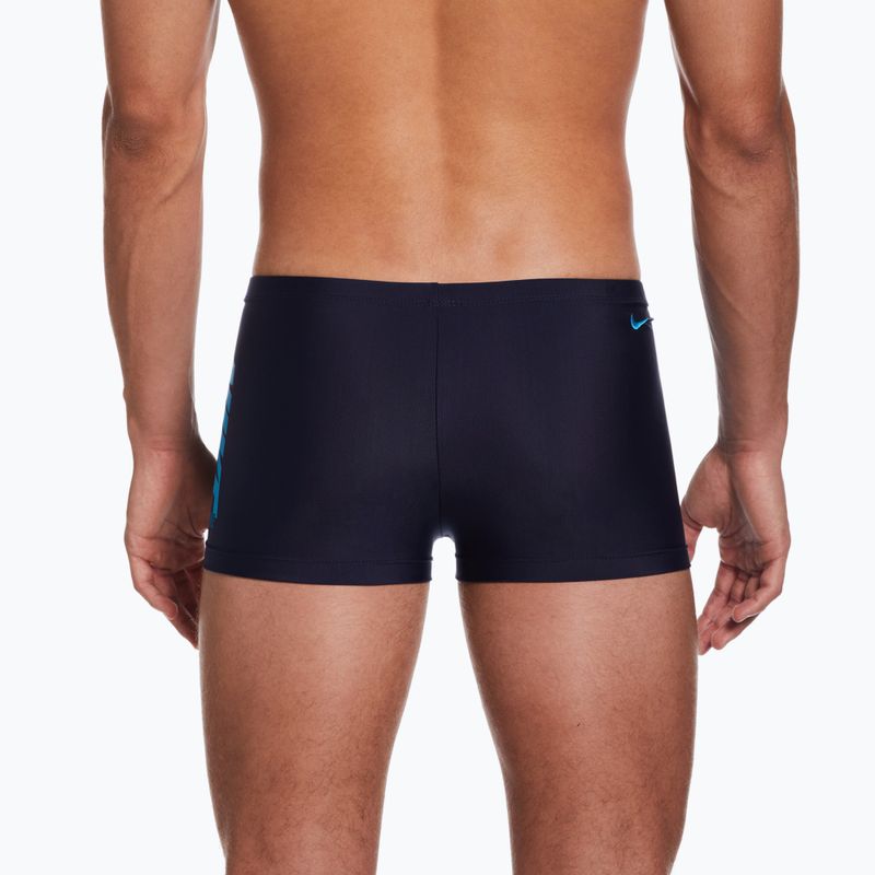 Boxeri de baie Nike Shift Square Leg pentru bărbați, albastru marin NESSD638-440