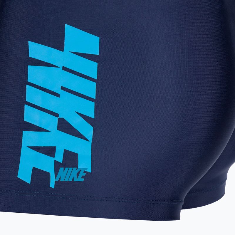 Boxeri de baie Nike Shift Square Leg pentru bărbați, albastru marin NESSD638-440